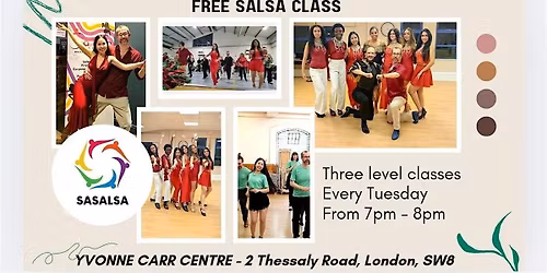 London's Friendliest Free Salsa Classes & Social- Battersea and Nine Elms