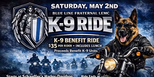 Blue Line Fraternal LEMC 5th Annual K-9 Benefit Ride