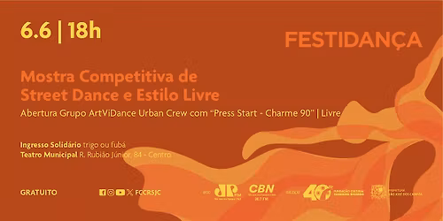TEATRO MUNICIPAL, Rua Rubi\u00e3o J\u00fanior, 84 - MOSTRA COMPETITIVA