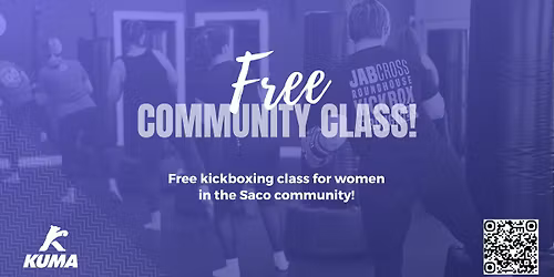 Free Kickboxing Class for the Saco Community \ud83e\udd4a