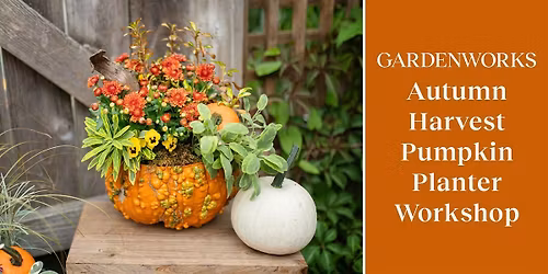 Autumn Harvest Pumpkin Planter Workshop at GARDENWORKS Coquitlam