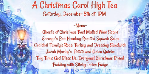 A Christmas Carol High Tea
