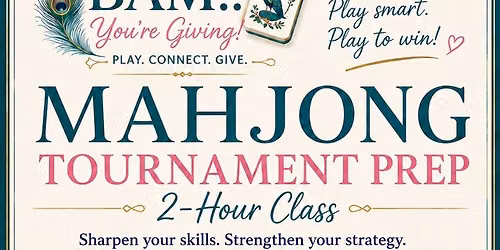 Mahjong Tournament Fundraiser 