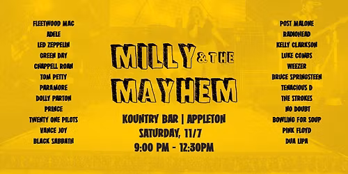 Milly & The Mayhem at Kountry Bar | Appleton