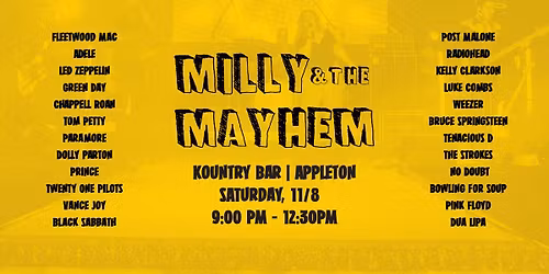 Milly & The Mayhem | Kountry Bar - Appleton