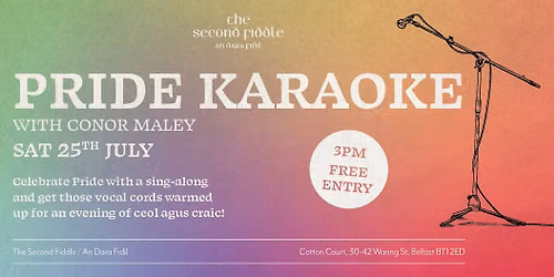 PRIDE KARAOKE SESH | 25th JULY | 3PM