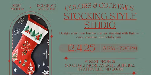 Stocking Style Studio: Design Your Own Festive Canvas Stocking