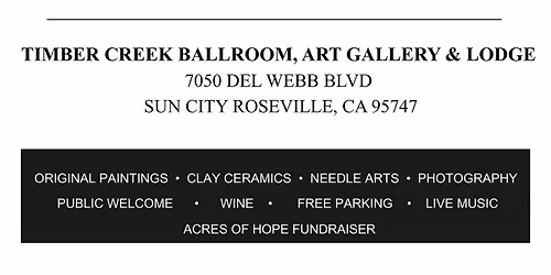 Timber Creek Artists 2026 Art Show & Sale