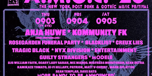 2026 A MURDER OF CROWS POST PUNK & GOTHIC MUSIC FESTIVAL