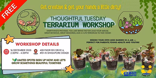 Thoughtful Tuesday: Terrarium Workshop
