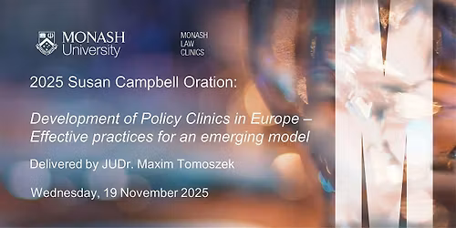 2025 Susan Campbell Oration: Development of Policy Clinics in Europe
