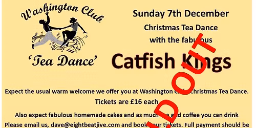 Washington Club 'Tea Dance' BAND AFTERNOON