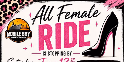 Alabama All-Female Ride Stop at Mobile Bay Harley-Davidson