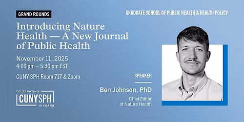 Introducing Nature Health - A New Journal of Public Health