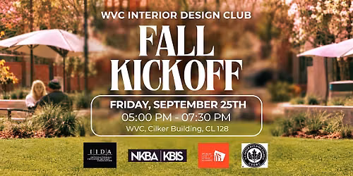 2026 West Valley College Interior Design Club Fall Kickoff