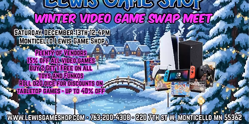 2025 Winter Video Game Swap Meet