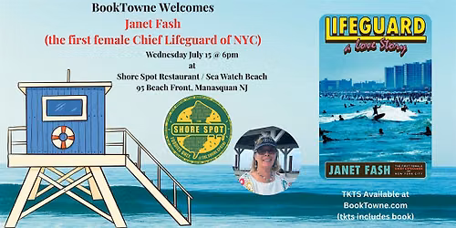 BookTowne Welcomes Janet Fash Author of Lifeguard: A Love Story
