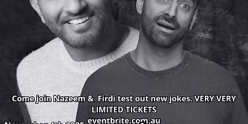 Nazeem Hussain & Firdi Billimoria - Trial Comedy Show - Hawthorn