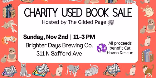 Charity Used Book Sale at Brighter Days