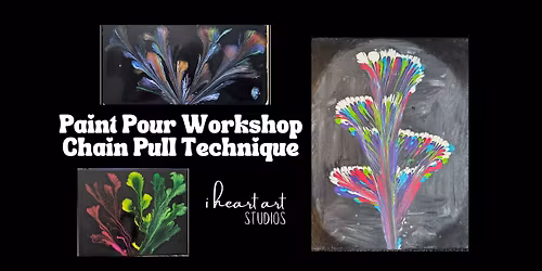 Paint Pour Workshop - Chain Pull Technique