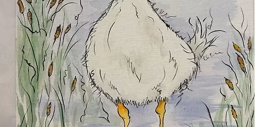 Watercolour Canvas with Art by Po