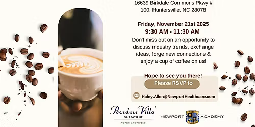 Coffee & Connections for Behavioral Health Professionals