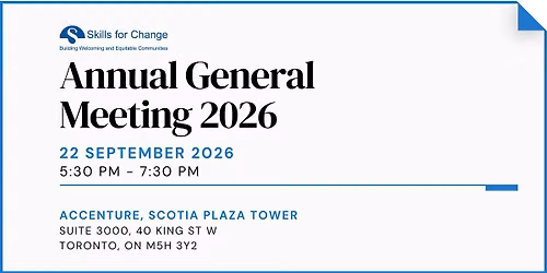 Skills for Change\u2019s Annual General Meeting 2026 (AGM ) 2026