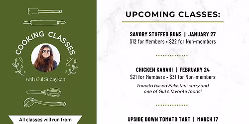 Cooking classes with Gul Subaykan! - 2026 Series \ud83c\udf73