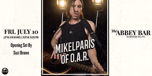 MikelParis of O.A.R. at The Abbey Bar | Harrisburg PA