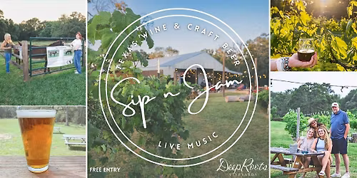 Wine flights, craft beer, & LIVE MUSIC by Ricky Montijo -Saturday Sip & Jam