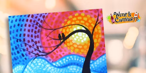 Mosaic Style Love Birds - Paint and Sip at Hooked 