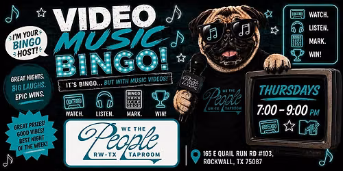 Video Music Bingo at We The People Taproom