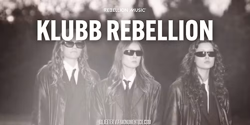 Klubb Rebellion: SVART RID\u00c5 + Rest Evergreen 21\/11 