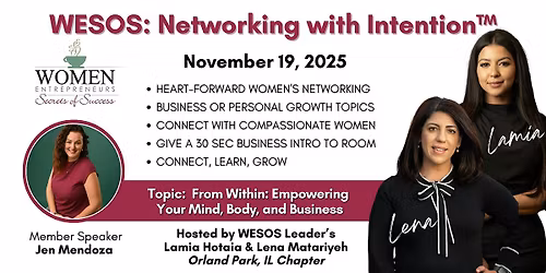 WESOS Orland Park: From Within: Empowering Your Mind, Body, and Business