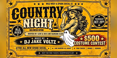 Wild West Country Night @Spark Social SJ