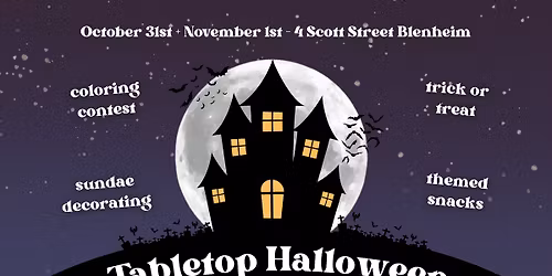 Tabletop Cafe's 3rd Annual Halloween Spooktacular!