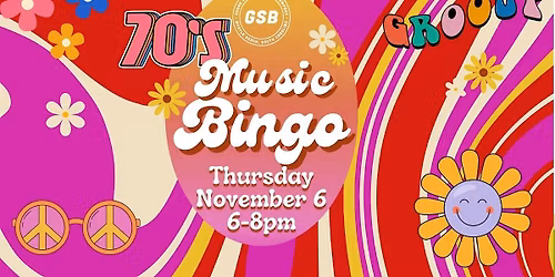 Groovy Music Bingo- 70s Edition