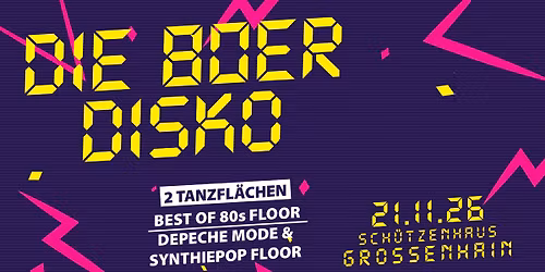 DIE 80ER DISKO - Forever Young | 21.11.2026 - Sch\u00fctzenhaus Gro\u00dfenhain
