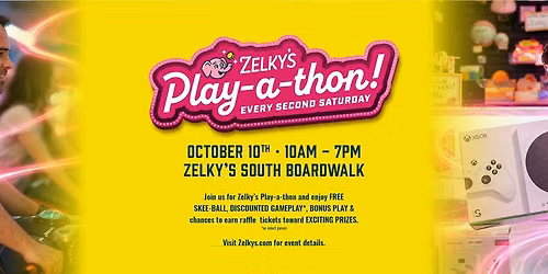 Play-a-thon at Zelky's Beach Arcade!