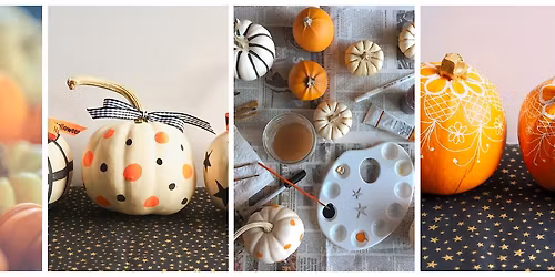 Cozy Holiday Series: Painted Mini Pumpkins & Gourds by The Boozy Bookworm