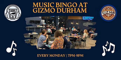 Music Bingo Monday at Gizmo Brew Works in Durham