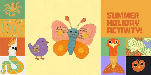 Creature creations book strip art at Southport Library