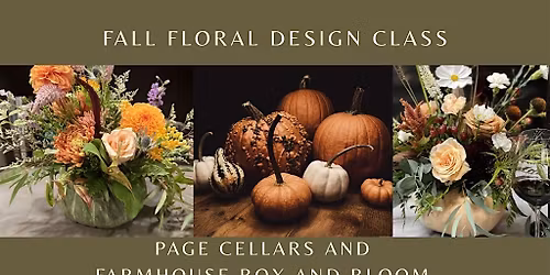 Fall Pumpkin Floral Design Class