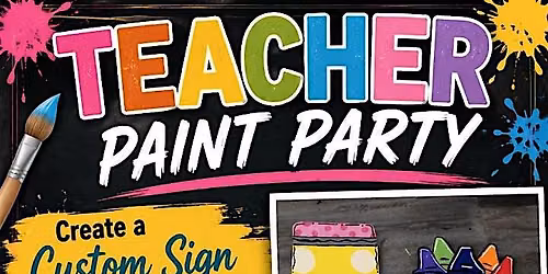 Teacher Paint Party "Custom Door Hanger Sign"