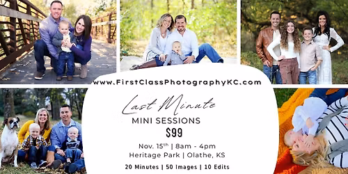 $99 Last Minute Mini Sessions 
