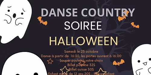 Soirée de danse country Halloween 