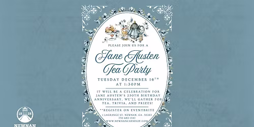 Jane Austen Tea Party