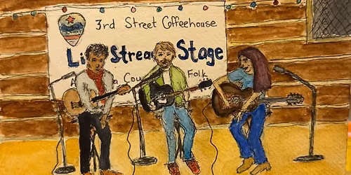 First Thursdays Songwriters Round with Sarah Bradbury, Seanmichael Poff, and Bill Stanton