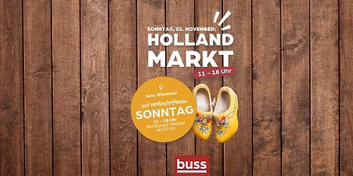 Verkaufsoffener Sonntag mit gro\u00dfem Hollandmarkt
