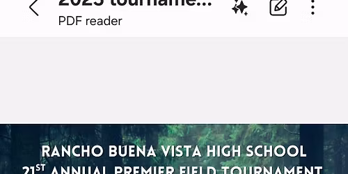 RBV High School Premier Field Tournament